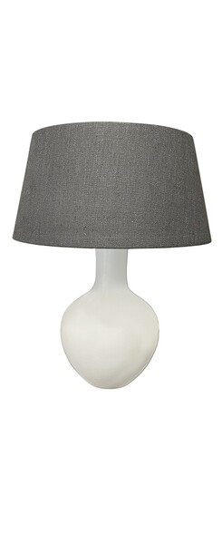 Contemporary Chinese Single White Funnel Neck Shaped Lamp