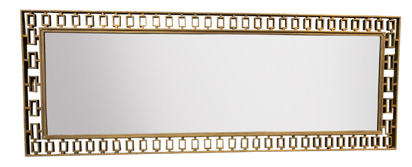 1960's Spanish Large Gold Gilt Iron Framed Mirror