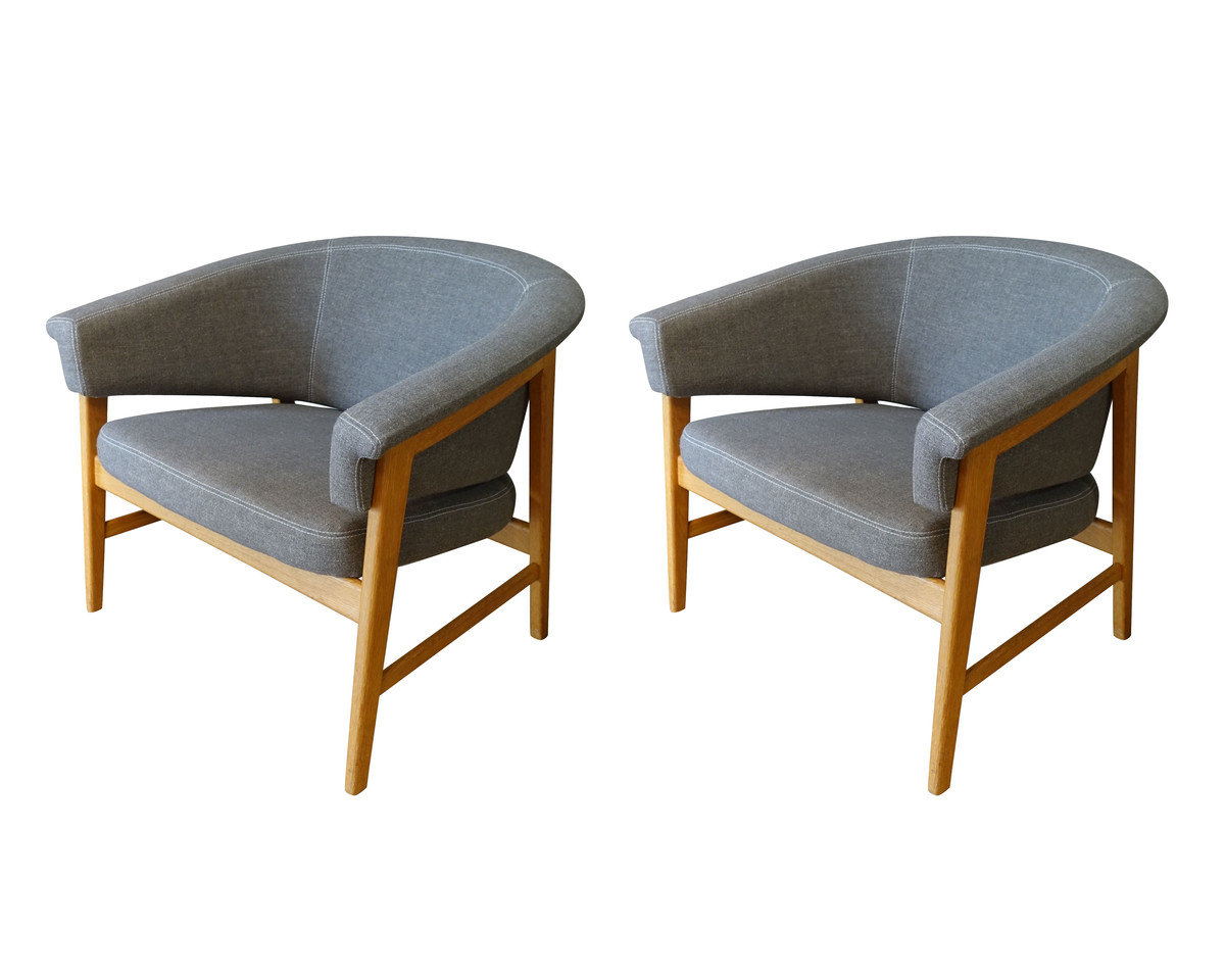 Balsamo Antiques | Mid Century Swedish Pair Side Chairs