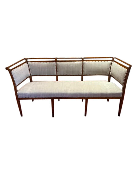 19thc Italian Wood Frame Settee