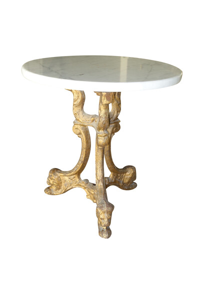 1920's French Gold Gilt Metal Cocktail Table