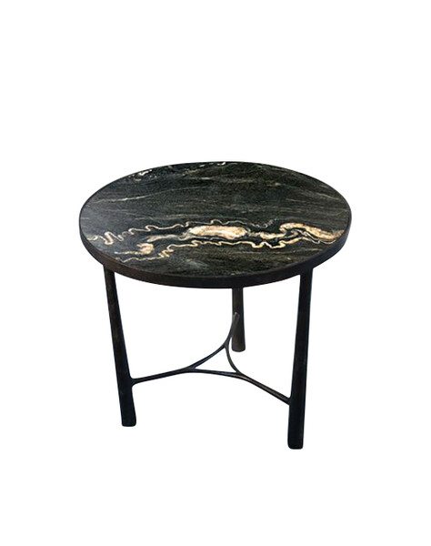 Contemporary German Bronze Coffee Table Marble Top