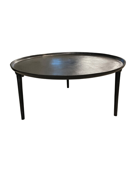 Contemporary Indonesian Round Iron Coffee Table