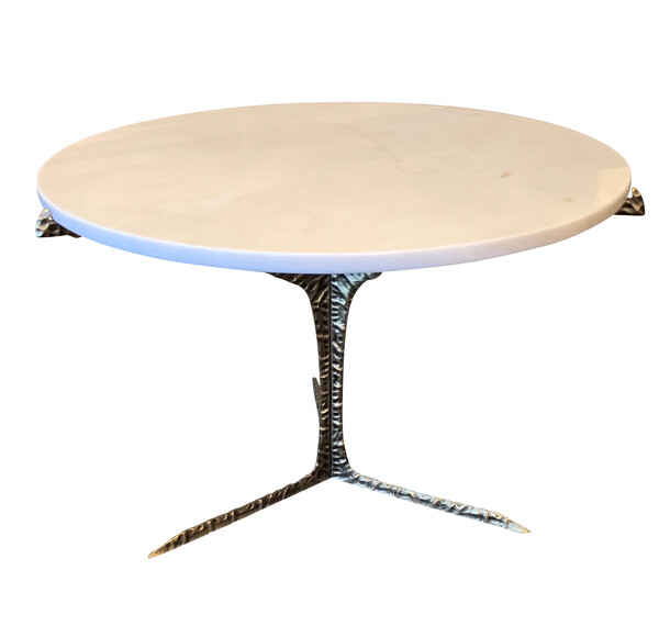 Contemporary Portuquese Round Marble Top Coffee Table
