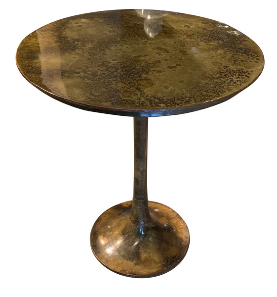 Contemporary Indian Mottled Top Side Table