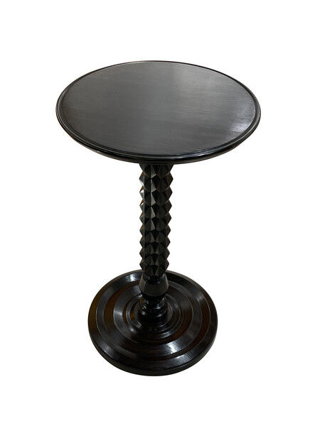 1940's French Charles Dudouyt Ebonized Side Table