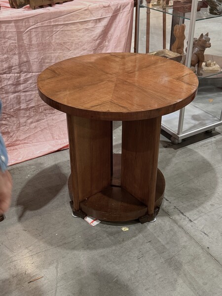 1940's Italian Four Paddle Leg Side Table